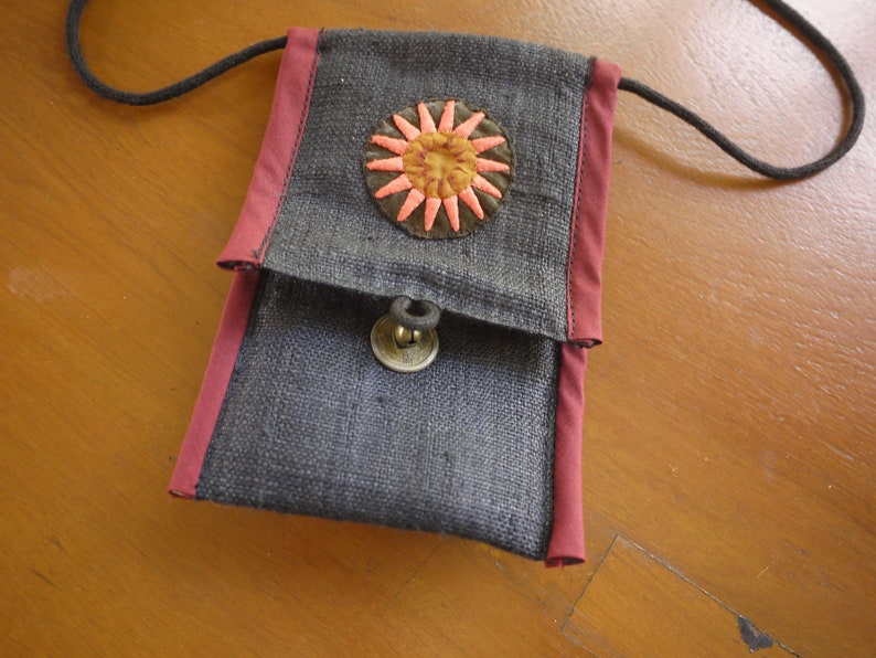 SALE asian tribal textile purse made from ethnic fabric --Purse made from vintage textile