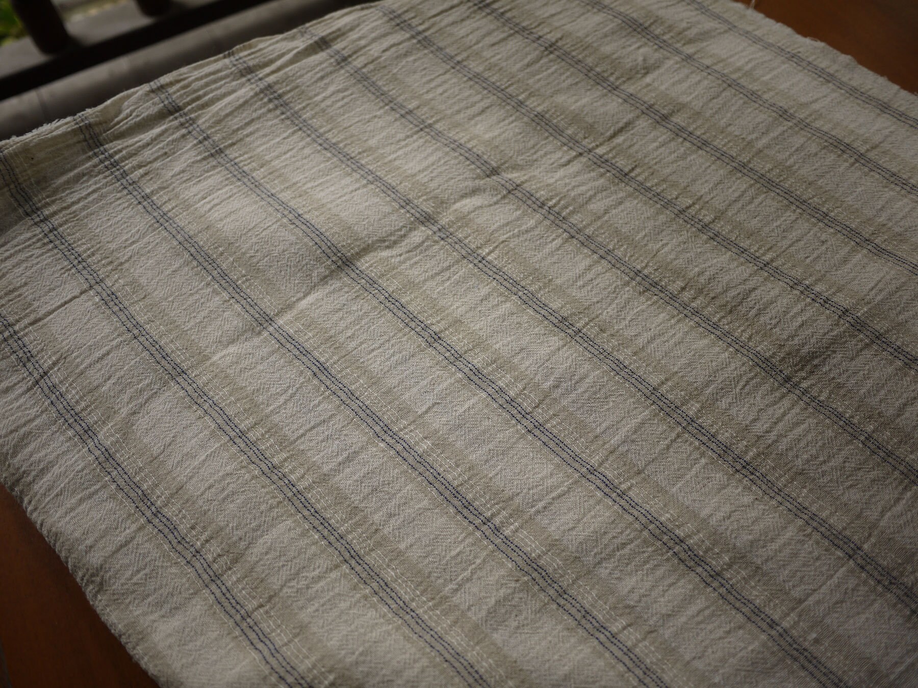Hemp/Cotton fabric 2.5m natural colour banded unbleached. | Etsy