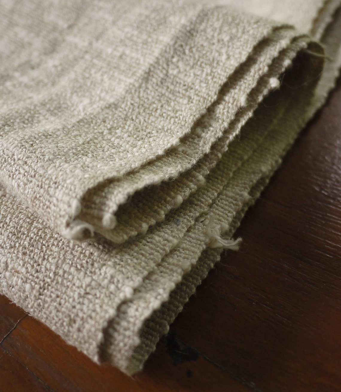 Natural softer hemp undyed fabric handwoven textile Etsy