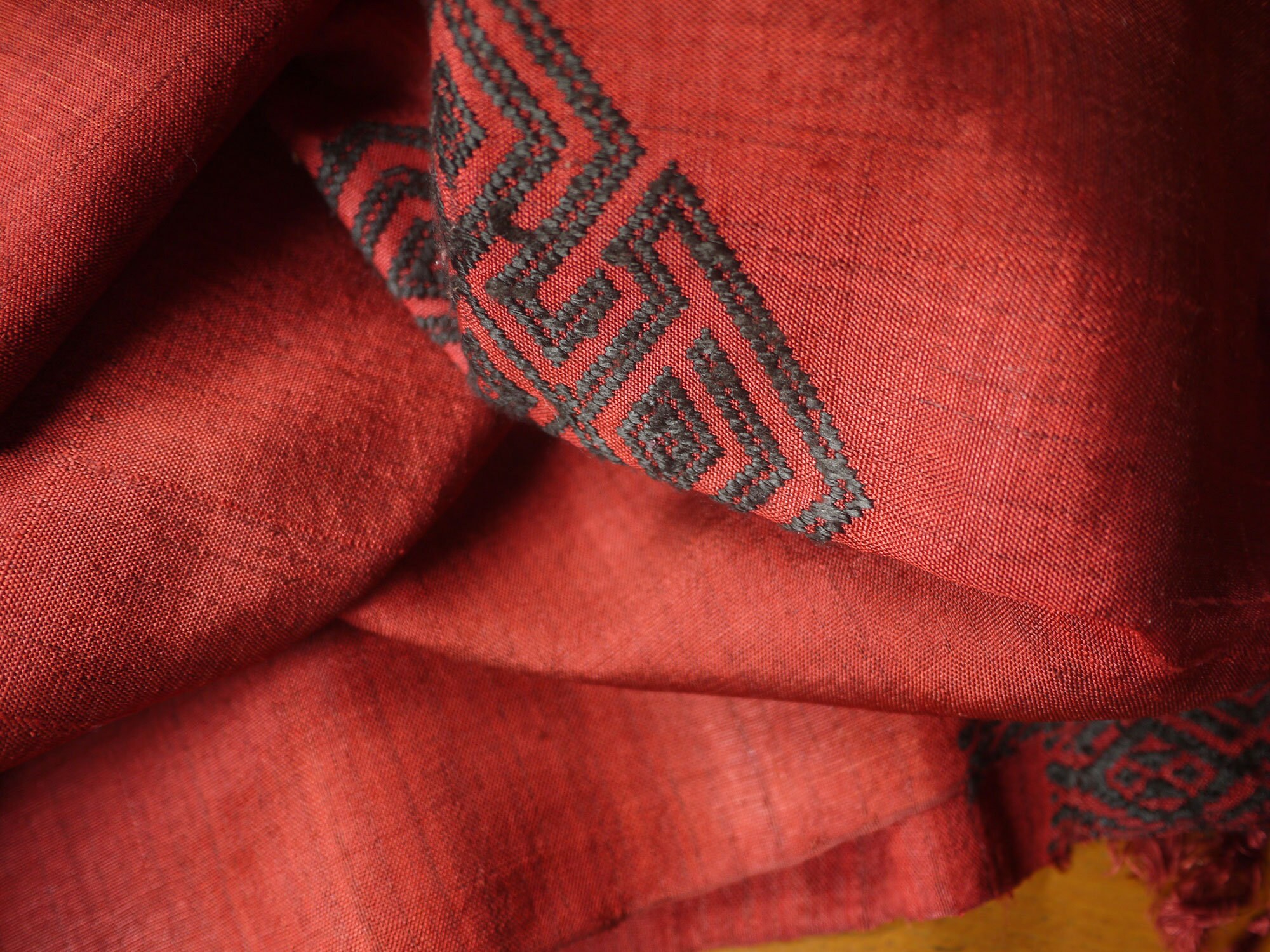 Traditional Lao silk textile asian tribal silk textile Etsy