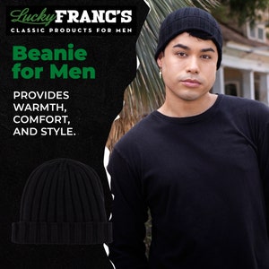 100% Cashmere Beanie Made in Italy. For Men or Women. Black or Gray. image 6
