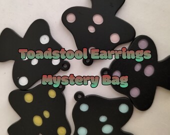 Mystery Bag Toadstool/Mushroom earrings. (Random selection)