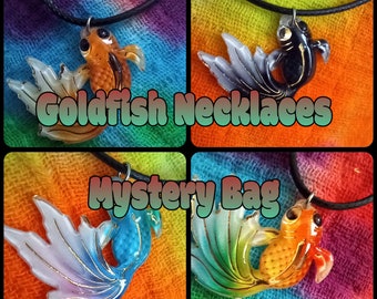 Mystery Bag Goldfish Cord Necklaces. (Random Selection)