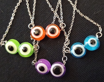 Fun Colourful Googly-eyed Necklace