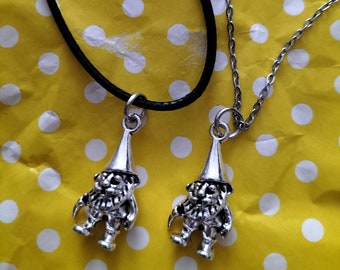 Small Garden Gnome necklace (choice of chain or cord)