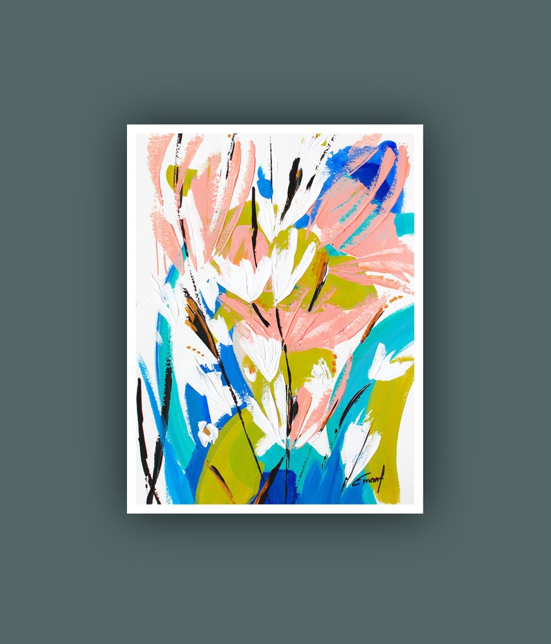 Modern Wall Decor Instant Digital Download Art Flower Painting Abstract Painting Contemporary Art Printable Abstract Art
