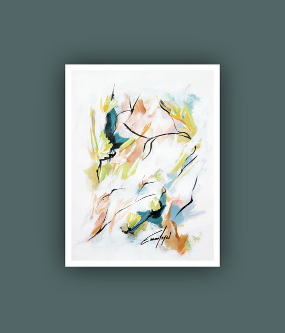 Modern Wall Decor Instant Digital Download Art Flower Painting Abstract Painting Contemporary Art Printable Abstract Art