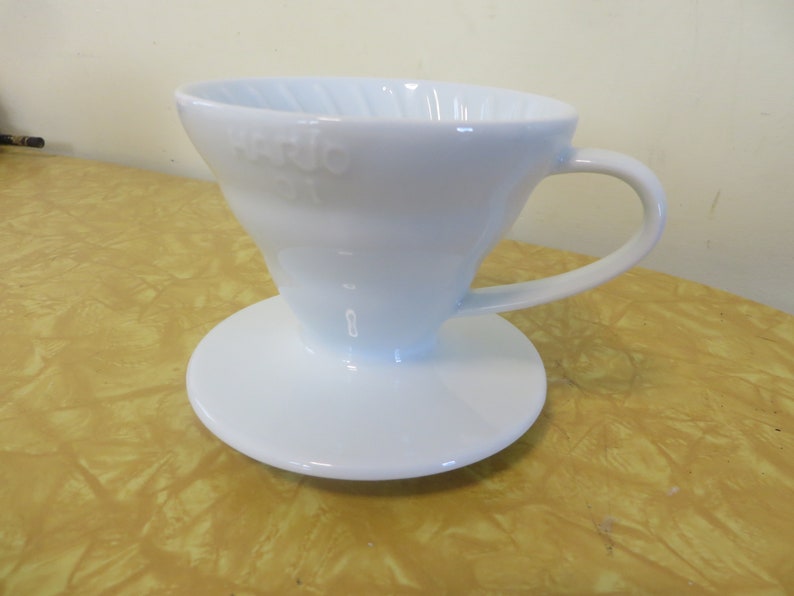 Hario V60 Size 01 Ceramic White Coffee Dripper Pour Over Cone, Japan image 1