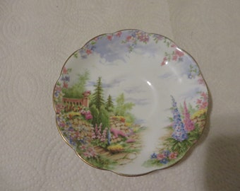 Replacement Royal Albert Kentish Rockery Saucer, England