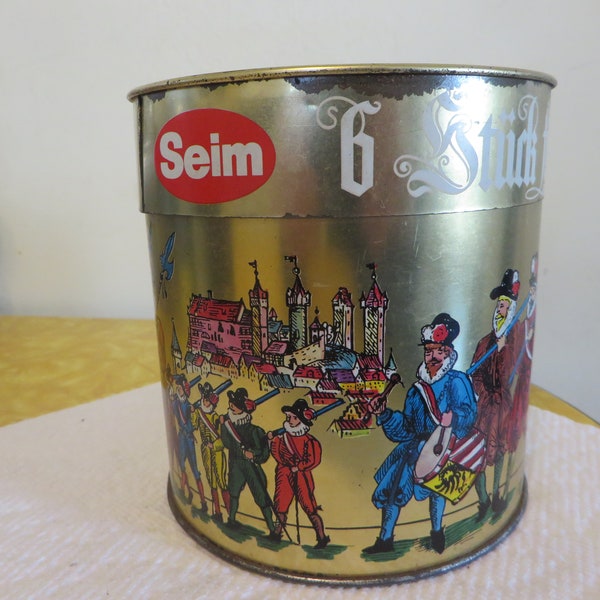 Vintage Seim Nurnberger Lebkuchen Tobacco Tin, Germany, Graphics, Advertising, Decor