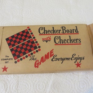 Tableau de damier de voyage en carton de poche de courrier vintage avec dames avec enveloppe postale