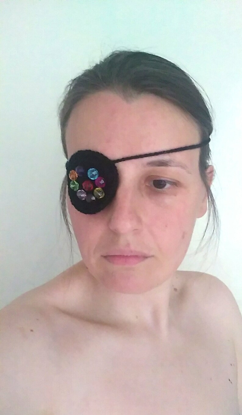 Pirate mask Vintage Black eye mask with beads Bdsm Fetish mask Halloween mask Festival mask Eye patch Costume