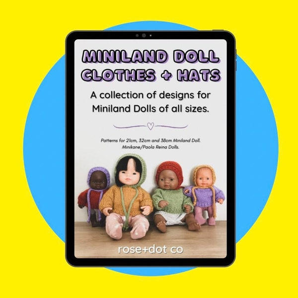 Doll Clothes and Hats e-book. Set of 10 Knit and Crochet Patterns. Discounted Pattern Bundle. PDF instant download