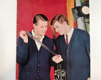Villawool Knitting Pattern Book 108 Men’s 5ply, 8ply, 12ply Vintage