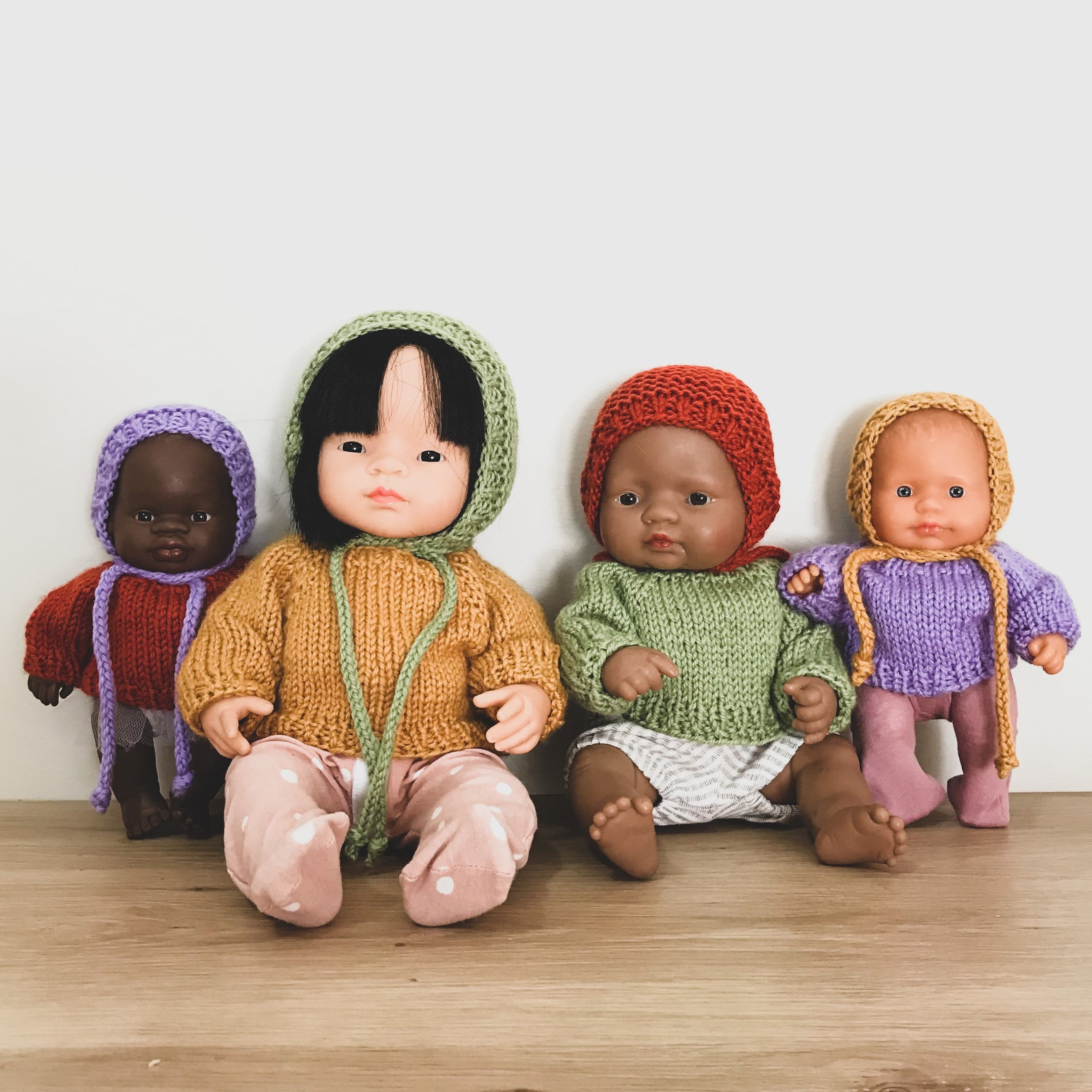 Knitting Pattern for 38cm Miniland Doll Sweater - Etsy Australia