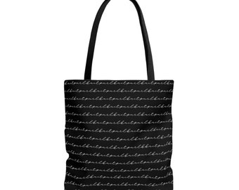 Knit Purl Tote Bag / Project Bag