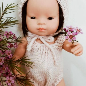 Romper for 38cm Miniland Doll Knitting Pattern image 3