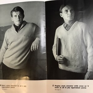 Villawool Knitting Pattern Book 108 Mens 5ply, 8ply, 12ply Vintage image 4