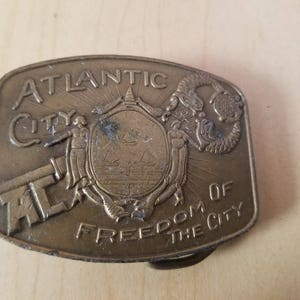Vintage Solid Brass Belt Buckle