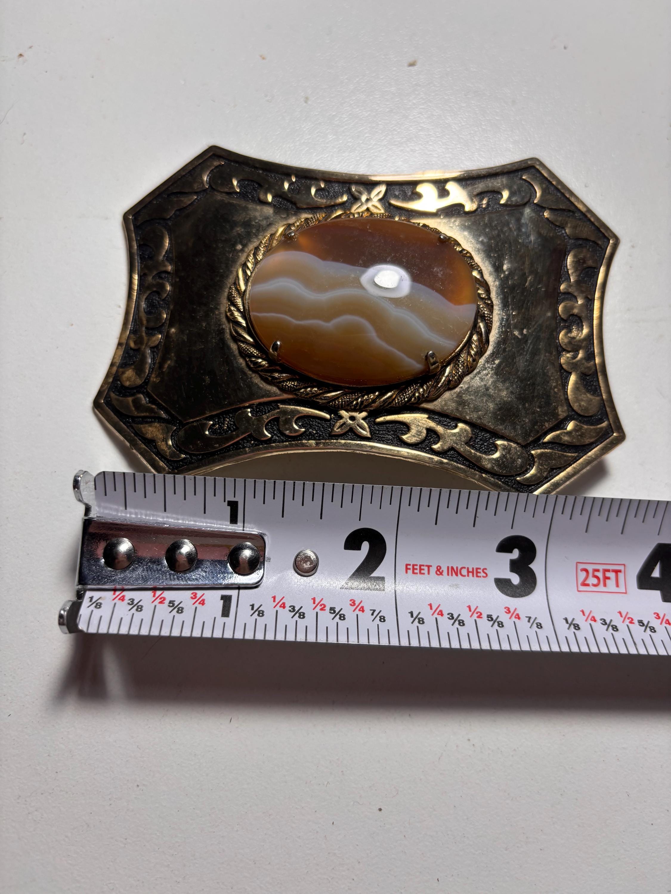 Large agate belt buckle / mens or woman’s  5x 4inch Shyanne Women main image 4