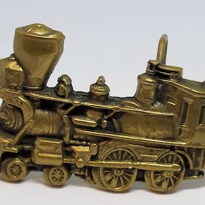 Vintage Solid Brass 1978&#39; Baron Train Belt Buckle