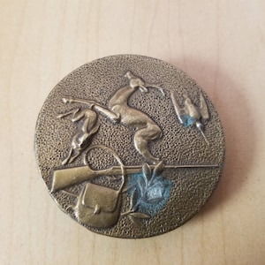 Vintage Solid Brass Belt Buckle
