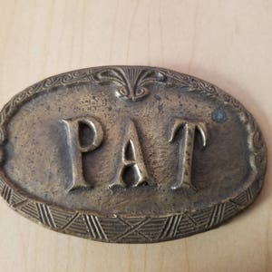 Vintage Solid Brass Belt Buckle