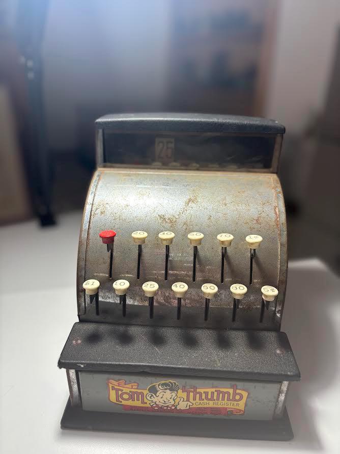 Vintage Tom Thumb Children's Cash Register Metal Toy - Etsy