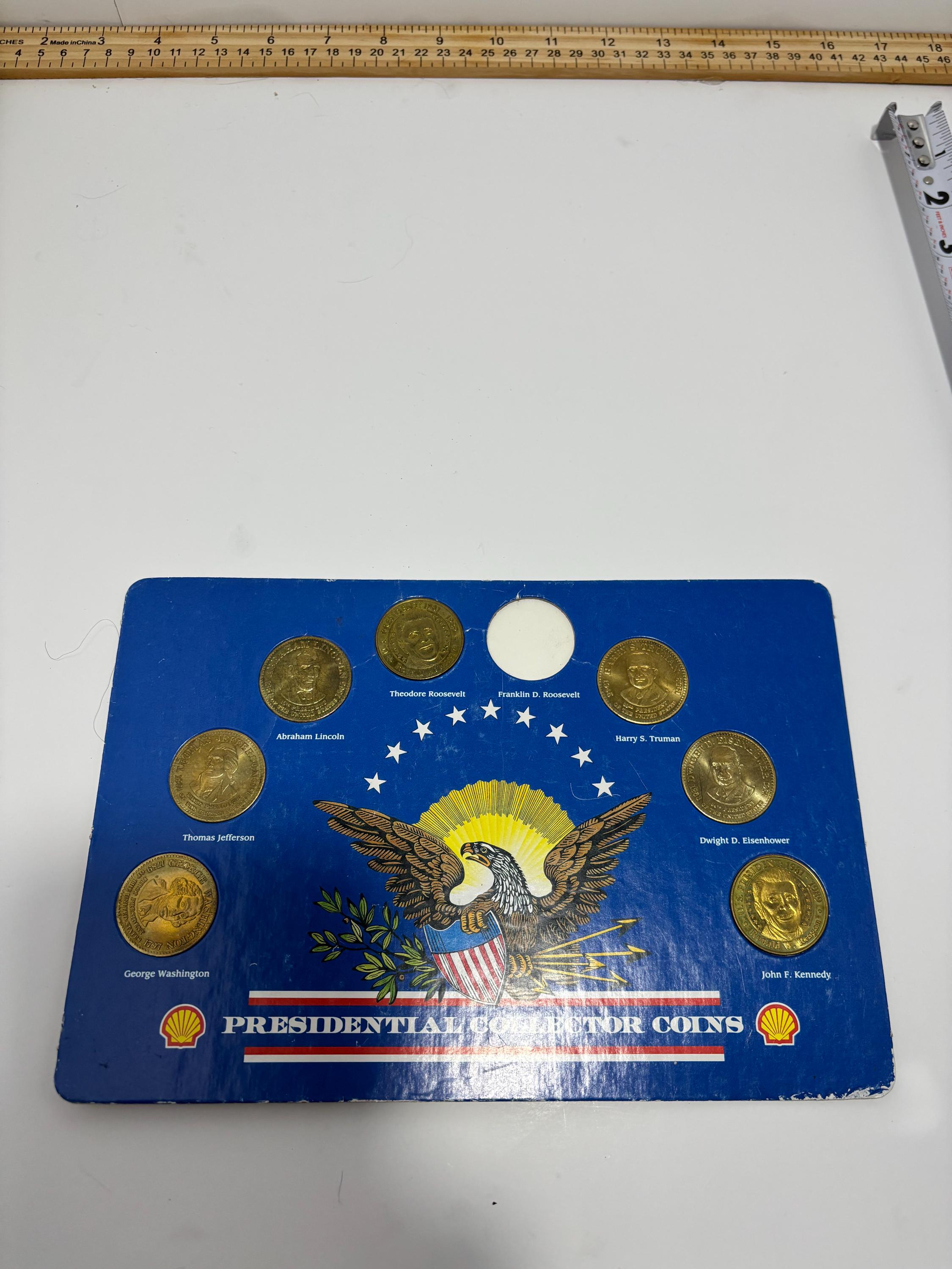 Shell Gas Service Station 1992 Presidential Collector Coins - 8