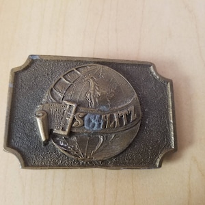 Vintage Solid Brass Belt Buckle