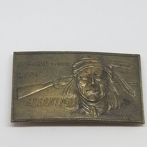 Vintage Solid Brass Collectible  Belt buckle