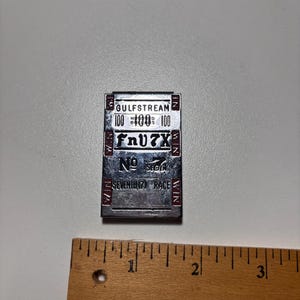 HOLLYWOOD PARK 100 &quot;FnV7X&quot; No 7 Seventh (7) Race Money Clip July 7 1957 Rare Used