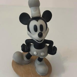 Ceramic Figurine of Vintage Disney&#39;s Mickey Mouse in Steamboat Willie Style