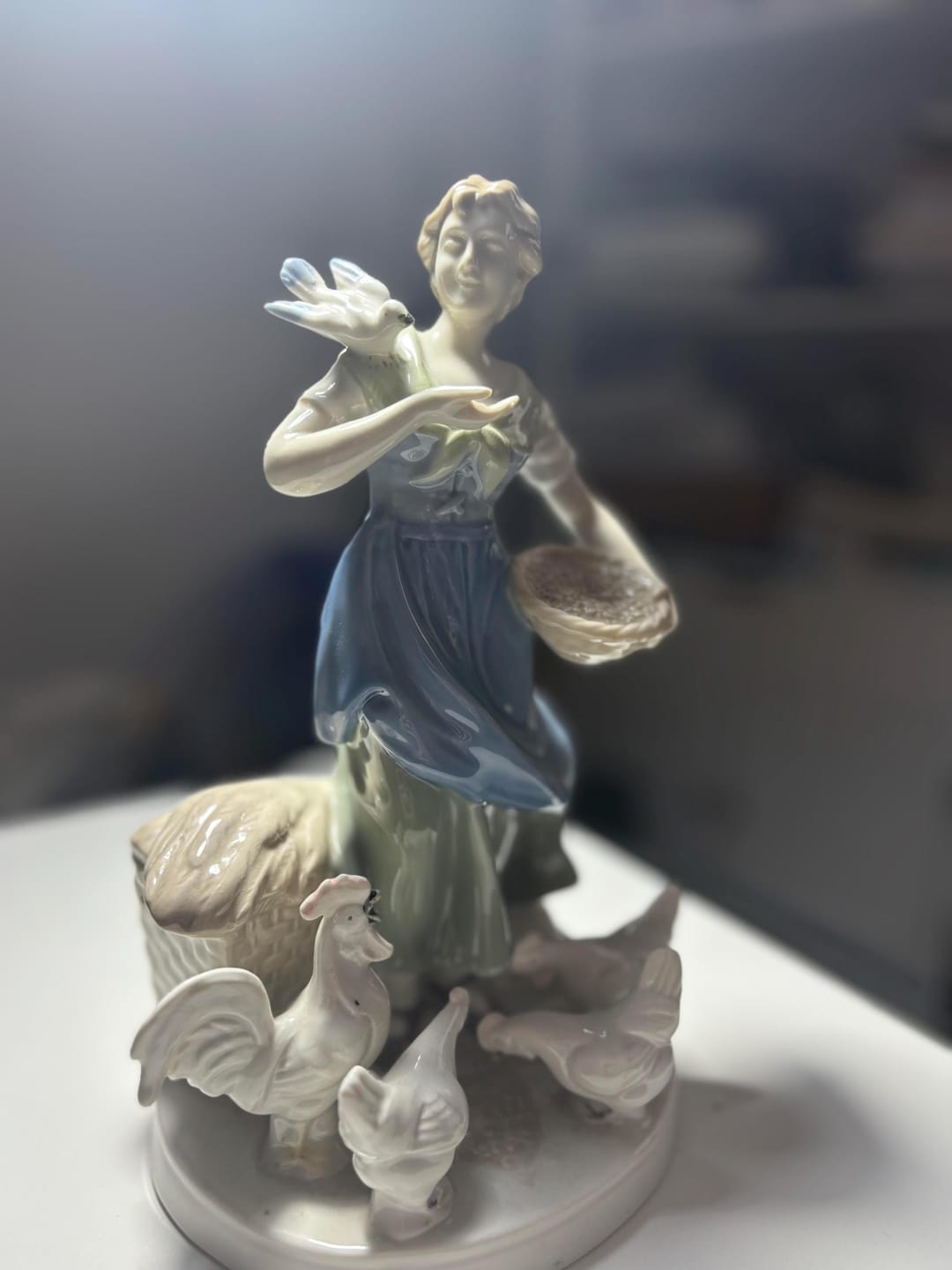 アンティーク　carl scheidig シャイディグ　ポーセリン German Porcelain Figurine by Carl Scheidig - Etsy