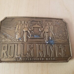 Vintage Solid Brass Belt Buckle