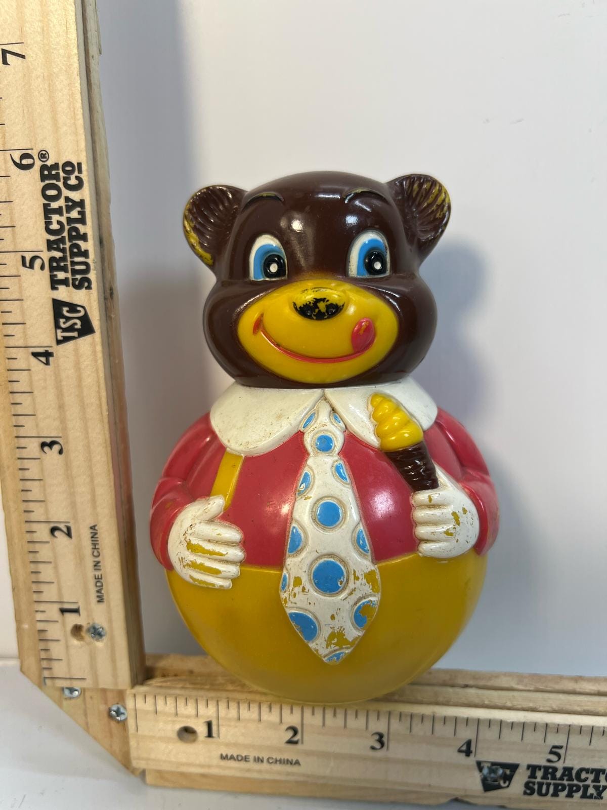 Roly poly bear toy - Etsy 日本