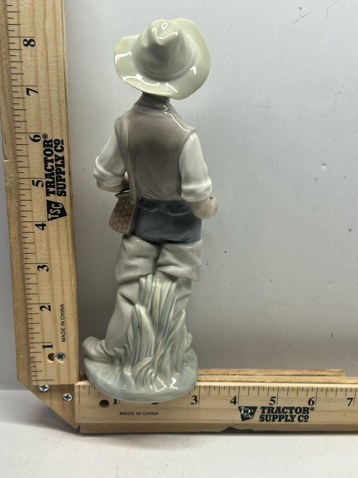 Lladro Porcelain Boy Figurine With Basket Hand Made in Spain