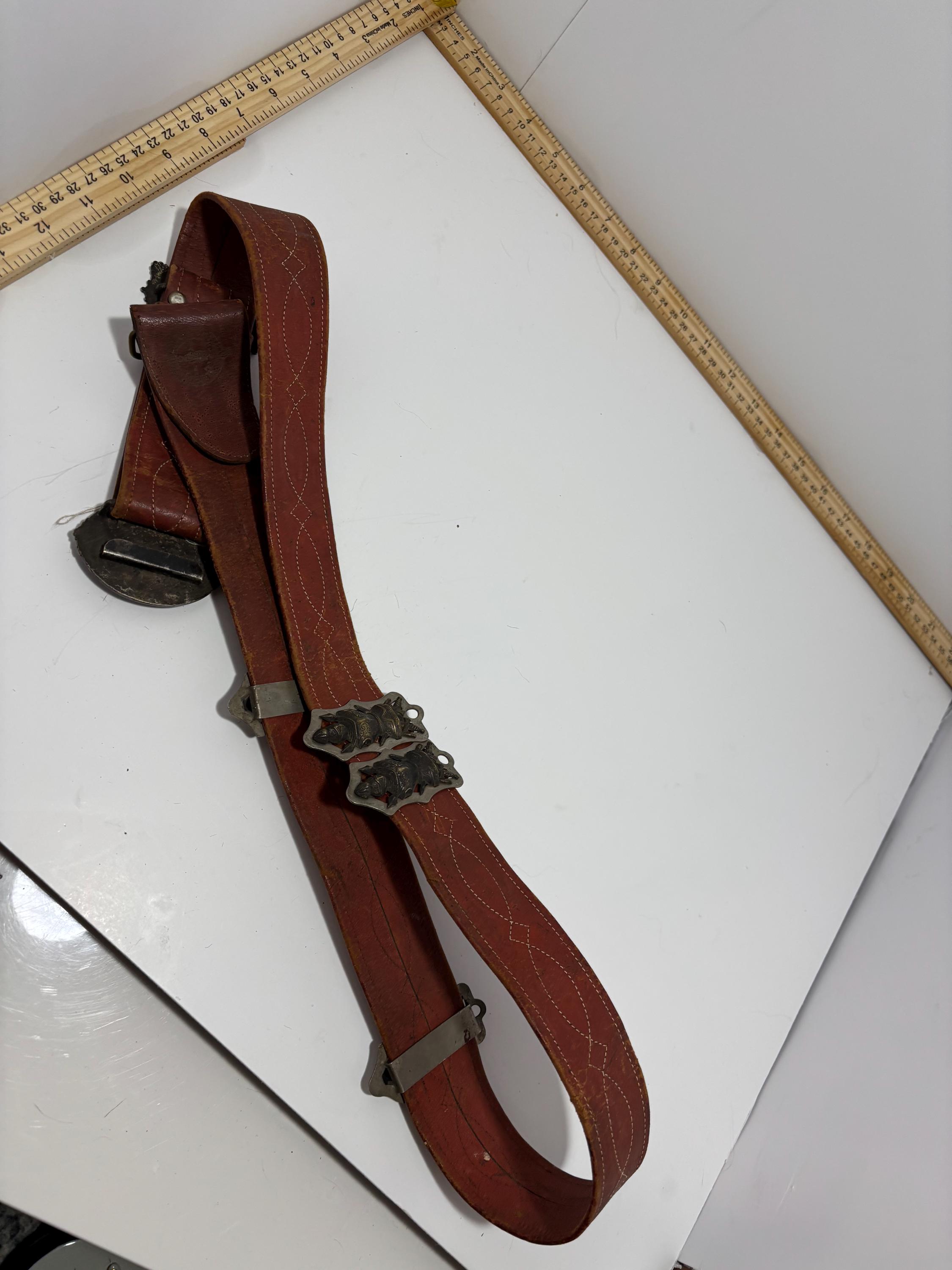 Masonic 1920s Knights of Templar Grand Mason Belt - Ascalon  display picture 1