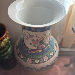 Jarrón cloisonné chino asiático