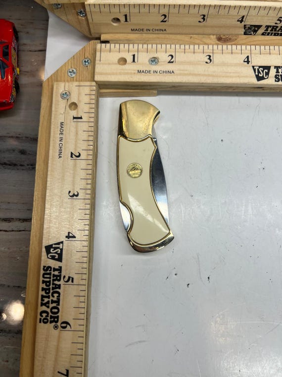 フランクリン ミント  コレクターナイフ Franklin Mint Collector Knife Deer Wildlife Gold Folding Pocket