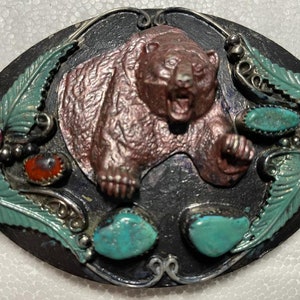 ヴィンテージシルバー 本物のターコイズコーラル アメリカン