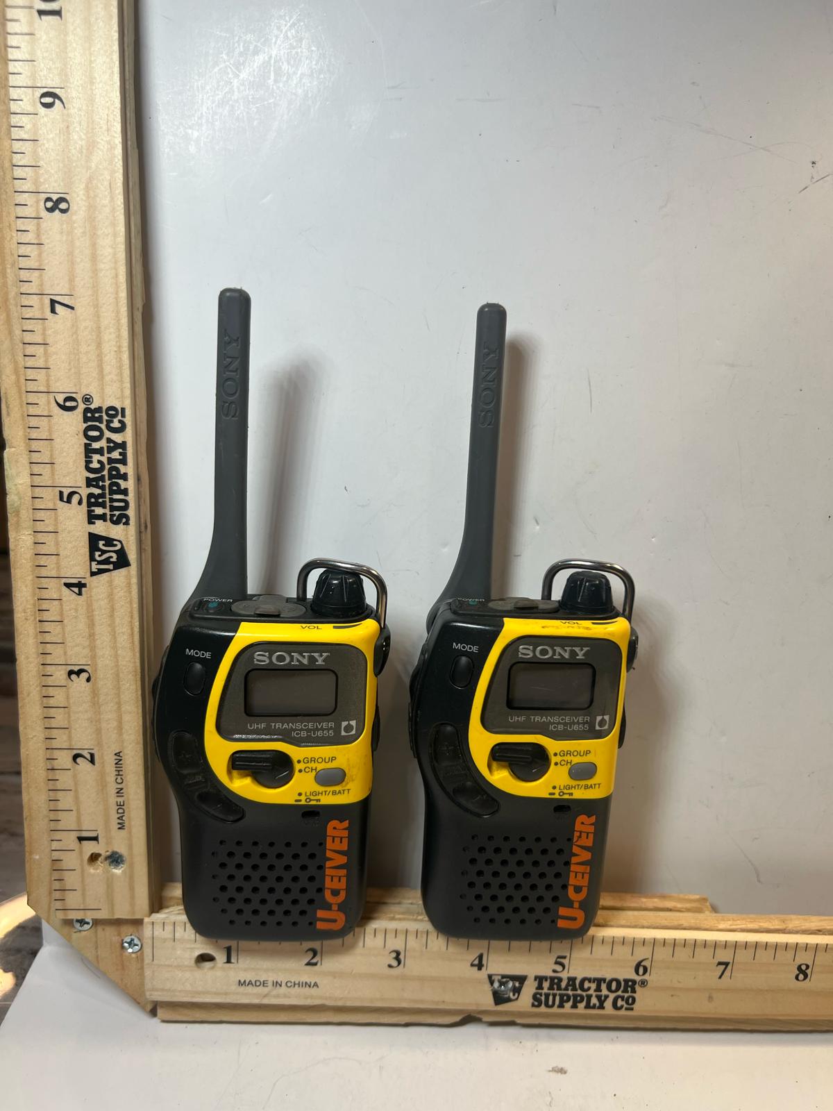 ソニーICBトランシーバラジオ ソニー UHF トランシーバー ICB-U55 ペア ビンテージ トランシーバー