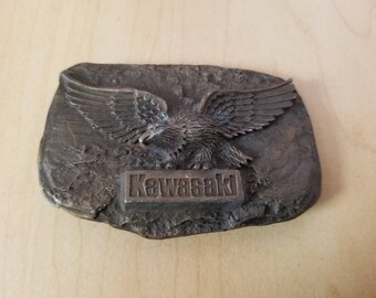 Vintage Solid Brass Belt Buckle