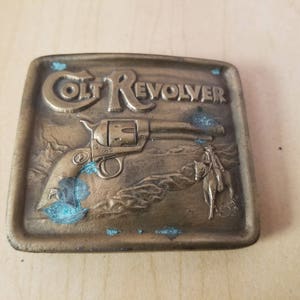 Vintage Solid Brass Belt Buckle