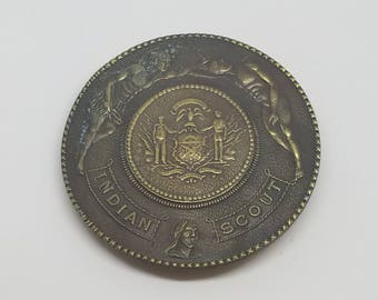 Vintage Solid Brass Collectible  Belt buckle