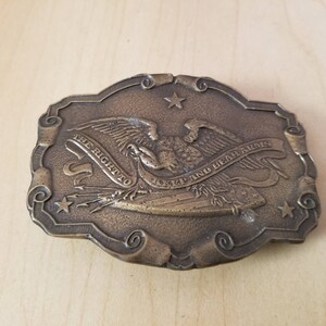 Vintage Solid Brass Belt Buckle