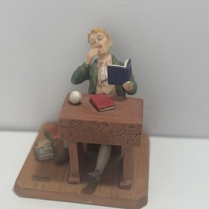Norman Rockwell Figurine: 'Bored of Education