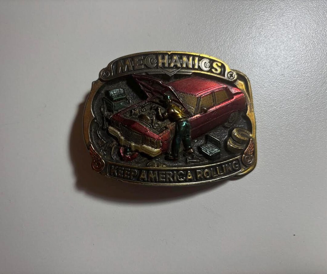 America Vintage Prism Belt Buckle main image 1