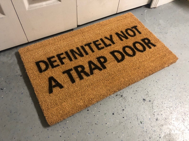 Definitely Not A Trap Door Welcome Mat image 1