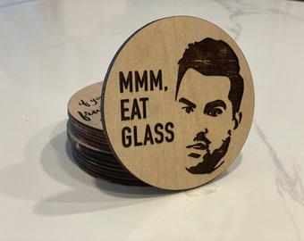 Schitt’s Creek Wood Coasters Ensemble de 8